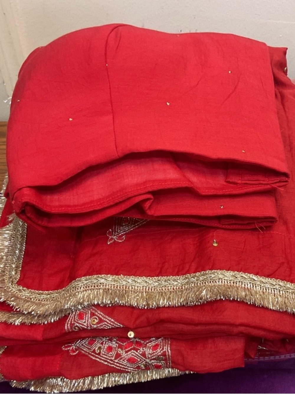 Beautiful red lehanga set